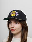 Бейсболка MITCHELL NESS арт. HHSS6268-LALYYPPPBLCK Los Angeles Lakers NBA (черный)